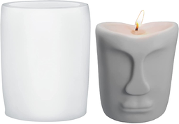 [CA-CD130-4] Sculptural Face Candle Mold 2